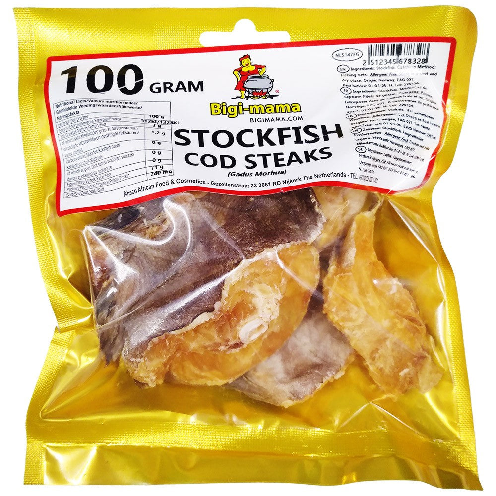 Stockfish cod steaks 100gm